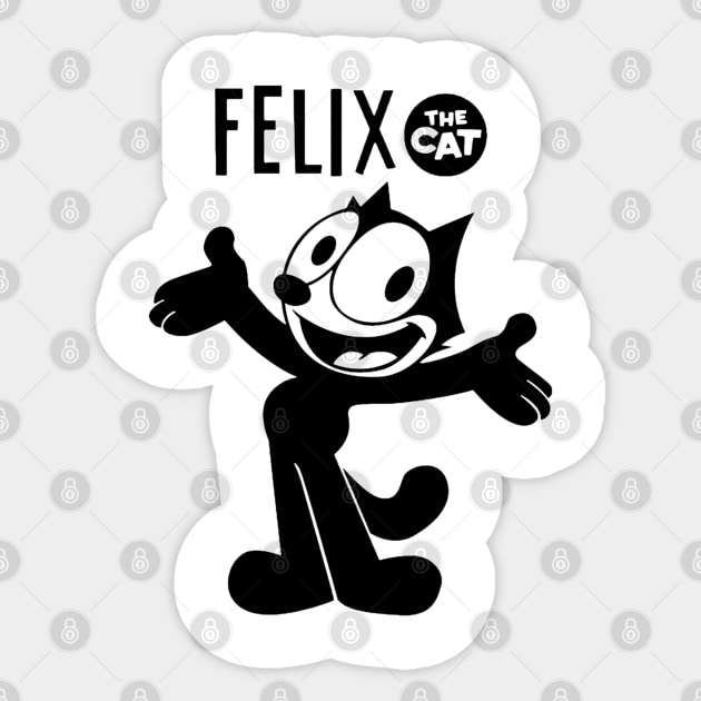 felix- the cat Sticker by dullgold